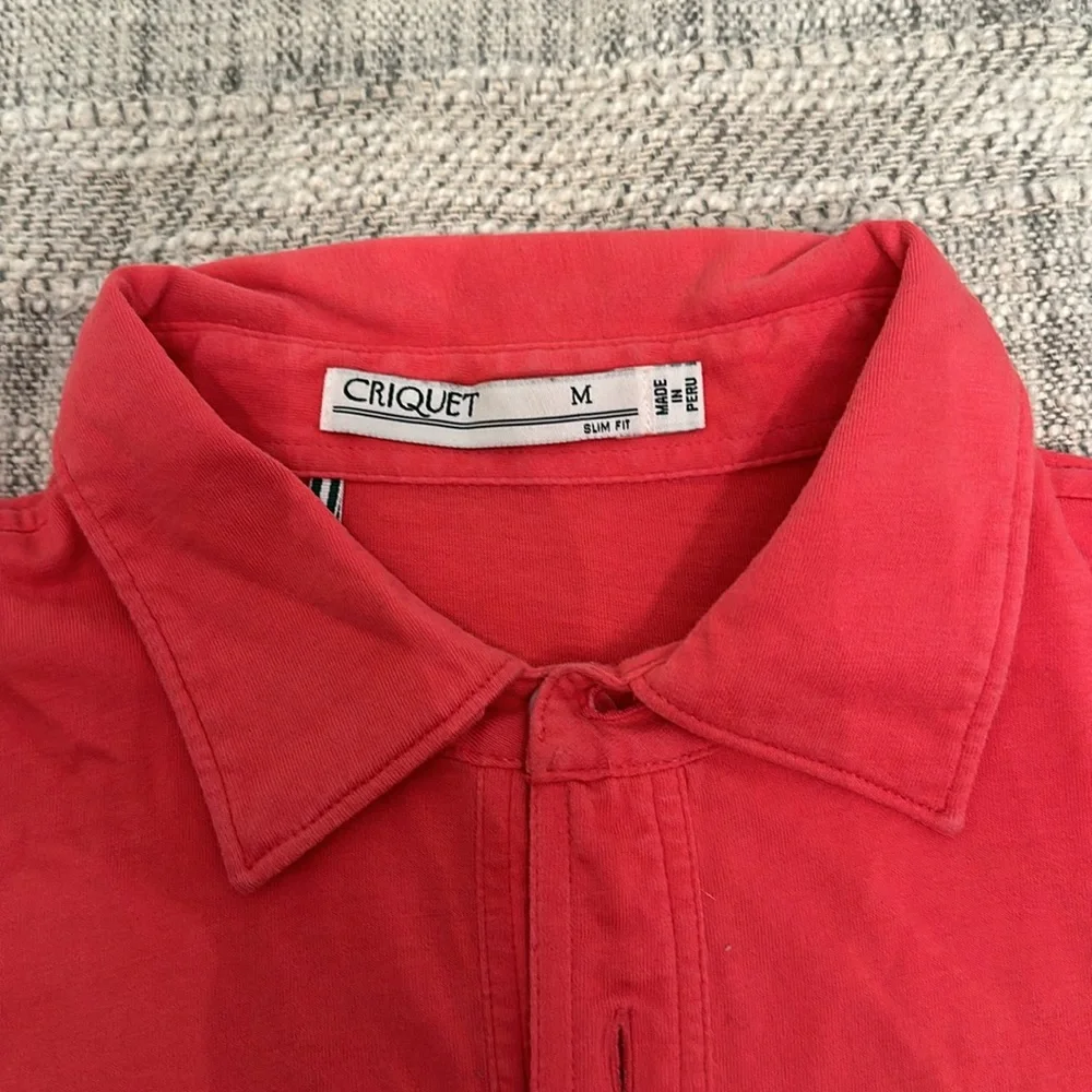 Criquet Organic Cotton Slim Fit Polo M - Picture 2 of 4